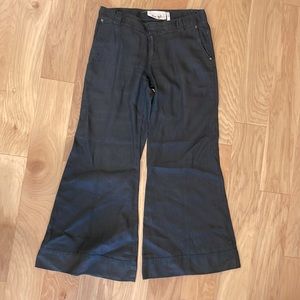 Wide leg linen pants